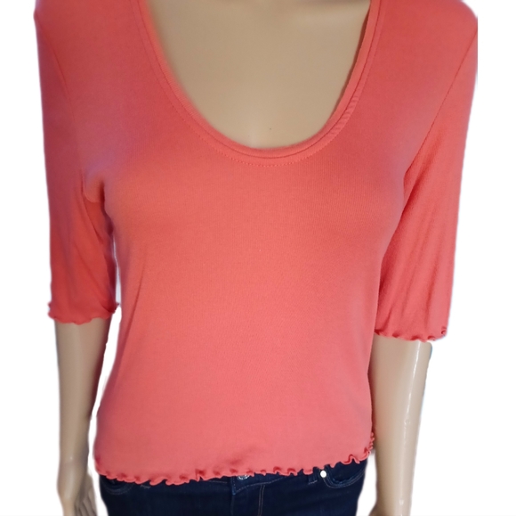 Free People intimately L scallop edge crop top - Picture 3 of 10